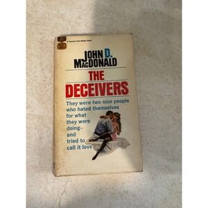 The Deceivers John D MacDonald Vintage 1958 Fawcett Gold Medal Paperback d1563
